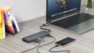 HUB USB Sourcing Swissten USB-C Splitter 8in1 with 3X USB 3.0 / 1X USB-C Power Delivery / 1X microSD / 1X SD / 1x HDMI 4K / 1x LAN RJ45 / Aluminum housing 11