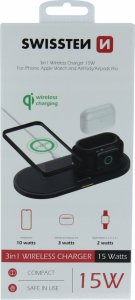 Ładowarka Sourcing Swissten 15W Wireless charger with USB-C 1.5m cable 22