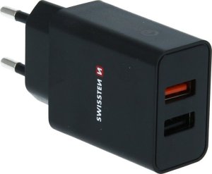 Ładowarka Sourcing Swissten Premium Network Charger 2x USB / QC3.0 23W Black 3