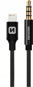 Kabel USB Sourcing Swissten Textile Audio Adapter Lightning / 3 5 mm / 1.5m 1