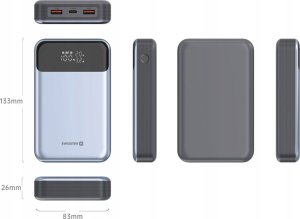 Zasilacz do laptopa Sourcing Swissten Power Bank External charging battery for computer 20,000 mAh 100W 4