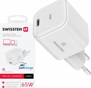 Zasilacz do laptopa Sourcing Swissten GaN Travel Charger Network Charger USB-C 65W 1