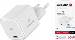 Zasilacz do laptopa Sourcing Swissten GaN Travel Charger Network Charger USB-C 65W 3