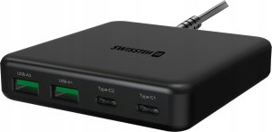 Zasilacz do laptopa Sourcing Swissten Desktop GaN Charger Adapter 2x USB-C / 2x USB / 65W 3