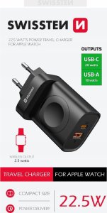 Zasilacz do laptopa Sourcing Swissten Travel Network Charger USB-A / USB-C / iWatch 2