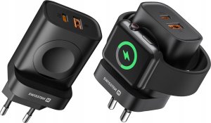 Zasilacz do laptopa Sourcing Swissten Travel Network Charger USB-A / USB-C / iWatch 5