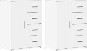 vidaXL vidaXL Szafki, 2 szt., białe, 59x39x80 cm, materiał drewnopochodny 2