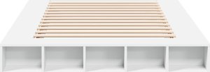 vidaXL vidaXL Rama łóżka, biała, 160x200 cm, materiał drewnopochodny 4