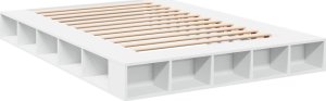 vidaXL vidaXL Rama łóżka, biała, 160x200 cm, materiał drewnopochodny 6