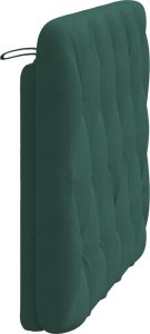 vidaXL vidaXL Poduszka na wezgłowie, ciemnozielona, 100 cm, aksamitna 6