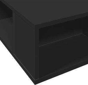 vidaXL vidaXL Rama łóżka, czarna, 90x190 cm, materiał drewnopochodny 7
