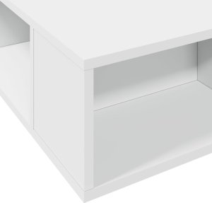 vidaXL vidaXL Rama łóżka, biała, 75x190 cm, materiał drewnopochodny 6