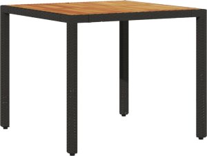 vidaXL 3-cz. zestaw mebli ogrodowych z poduszkami, czarny, polirattan 4