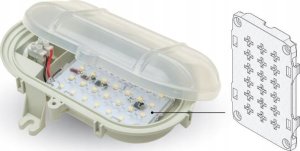 Lampa sufitowa Pawbol Oprawa kanałowa Pawbol Owal Slim D.3165-BN-5W/24V 5W LED 4000K IP44 biała 3