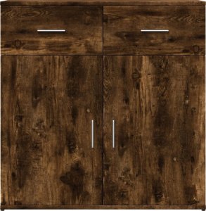 vidaXL vidaXL Szafki, 2 szt., przydymiony dąb, 79x38x80 cm 5