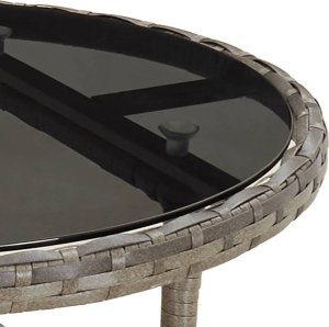 vidaXL vidaXL 5-cz. zestaw mebli ogrodowych z poduszkami, szary, polirattan 6