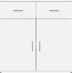 vidaXL vidaXL Szafki, 2 szt., białe, 79x38x80 cm, materiał drewnopochodny 5