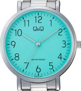 Zegarek Q&Q Zegarek QQ C34A-013P Męski Klasyczny Turkusowa Tarcza SLIM 4