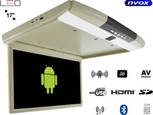 Monitor Nvox Monitor podwieszany podsufitowy led 17cali z systemem android usb fm bt wifi 12v/24v 1