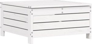 vidaXL 10-częściowy zestaw wypoczynkowy do ogrodu, biały, drewno sosnowe 10