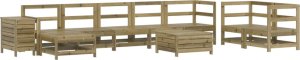 vidaXL 10-częściowy zestaw wypoczynkowy do ogrodu, impregnowana sosna 2