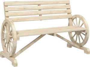 vidaXL 2-osobowa ławka ogrodowa Adirondack, lite drewno jodłowe 2