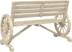 vidaXL 2-osobowa ławka ogrodowa Adirondack, lite drewno jodłowe 6