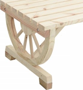 vidaXL 2-osobowa ławka ogrodowa Adirondack, lite drewno jodłowe 7