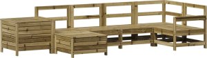 vidaXL 7-częściowy zestaw wypoczynkowy do ogrodu, impregnowana sosna 2