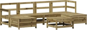 vidaXL 7-częściowy zestaw wypoczynkowy do ogrodu, impregnowana sosna 2