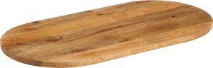vidaXL Blat stołu, 100x40x3,8 cm, owalny, lite drewno mango 2