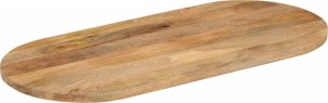 vidaXL Blat stołu, 100x40x3,8 cm, owalny, lite drewno mango 2