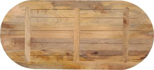 vidaXL Blat stołu, 100x40x3,8 cm, owalny, lite drewno mango 5