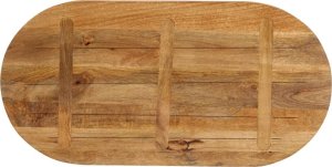 vidaXL Blat stołu, 110x40x3,8 cm, owalny, lite drewno mango 5