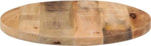 vidaXL Blat stołu, Ø 40x1,5 cm, okrągły, surowe drewno mango 4