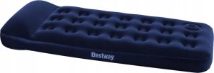 Bestway Dmuchany materac flokowany z wbudowaną pompką, 185x76x28 cm 3