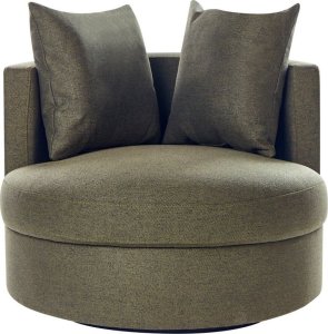 Beliani Fotel obrotowy zielony DALBY 3