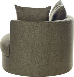 Beliani Fotel obrotowy zielony DALBY 4