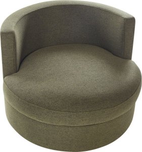 Beliani Fotel obrotowy zielony DALBY 6