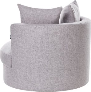 Beliani Fotel obrotowy szary DALBY 4