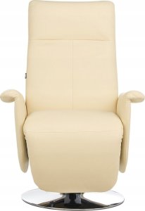 Beliani Fotel rozkładany beżowy PRIME 4