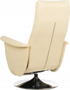 Beliani Fotel rozkładany beżowy PRIME 5