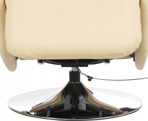 Beliani Fotel rozkładany beżowy PRIME 8