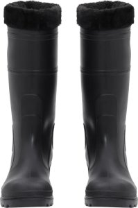 vidaXL Kalosze z wyjmowanym ociepleniem, czarne, rozmiar 41, PVC 3