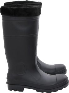 vidaXL Kalosze z wyjmowanym ociepleniem, czarne, rozmiar 41, PVC 4