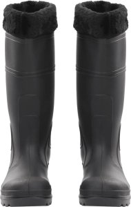 vidaXL Kalosze z wyjmowanym ociepleniem, czarne, rozmiar 39, PVC 3