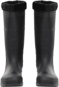 vidaXL Kalosze z wyjmowanym ociepleniem, czarne, rozmiar 45, PVC 3