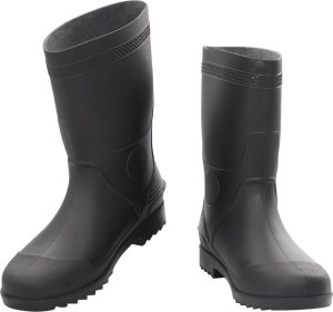 vidaXL Kalosze, czarne, rozmiar 45, PVC 2