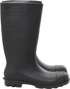 vidaXL Kalosze, czarne, rozmiar 45, PVC 4