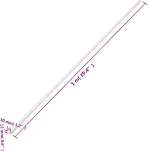 vidaXL Kanał elektroinstalacyjny, 30x15 mm, 10 m, PVC 9